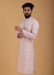 Thread Work Chiffon Fabric Kurta Pajama